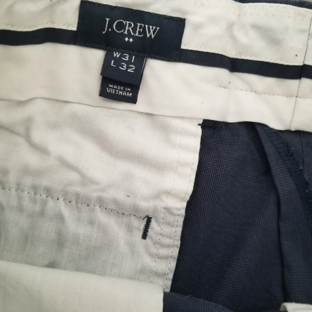 J Crew Navy Blue Slim Bedford Chino Shorts Size 31 Waist